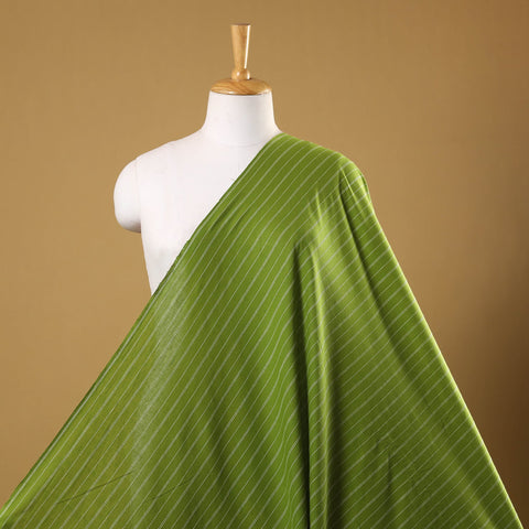 Green Prewashed Cotton Jacquard Fabric