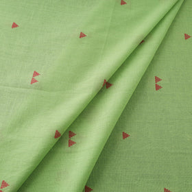 Green Prewashed Cotton Jacquard Fabric