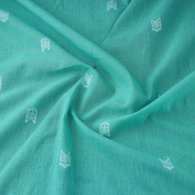 Green Prewashed Cotton Jacquard Fabric