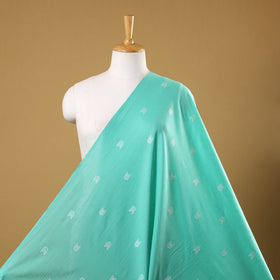 Green Prewashed Cotton Jacquard Fabric