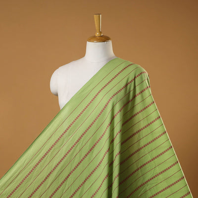 Green - prewashed cotton jacquard fabric 11 - handcrafted