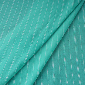 Green Prewashed Cotton Jacquard Fabric