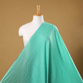 Green Prewashed Cotton Jacquard Fabric