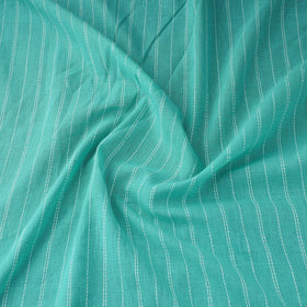 Green Prewashed Cotton Jacquard Fabric
