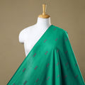 Buy Green Prewashed Cotton Jacquard Fabric Online