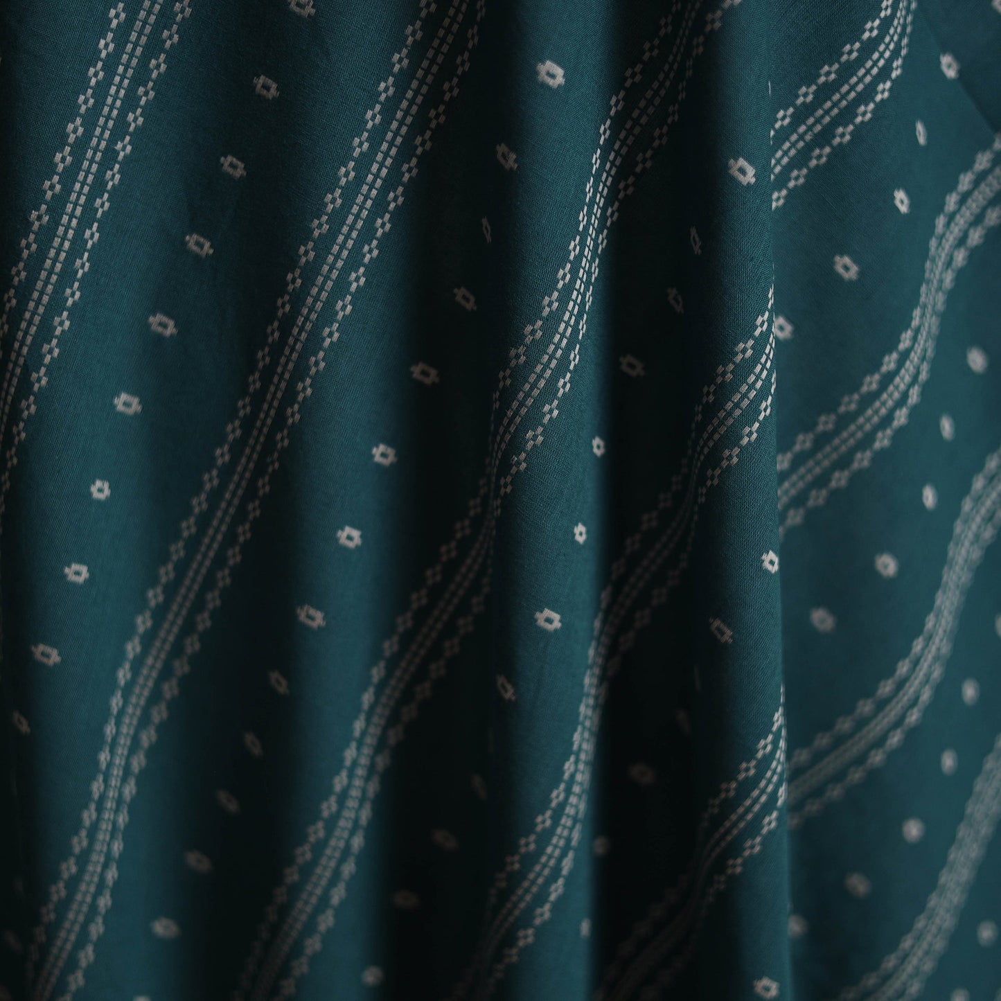 Prewashed cotton jacquard fabric 14 - handcrafted