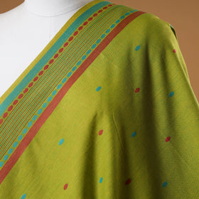 Green - prewashed cotton jacquard fabric 15 - handcrafted