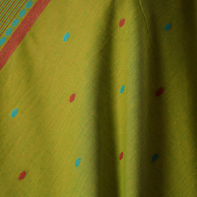 Green - prewashed cotton jacquard fabric 15 - handcrafted