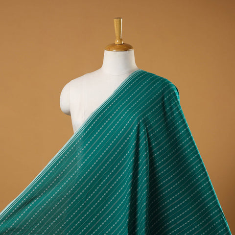 Green - prewashed cotton jacquard fabric 16 - handcrafted