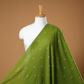 Green - prewashed cotton jacquard fabric 17 - handcrafted