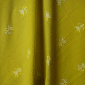 Green - prewashed cotton jacquard fabric 17 - handcrafted