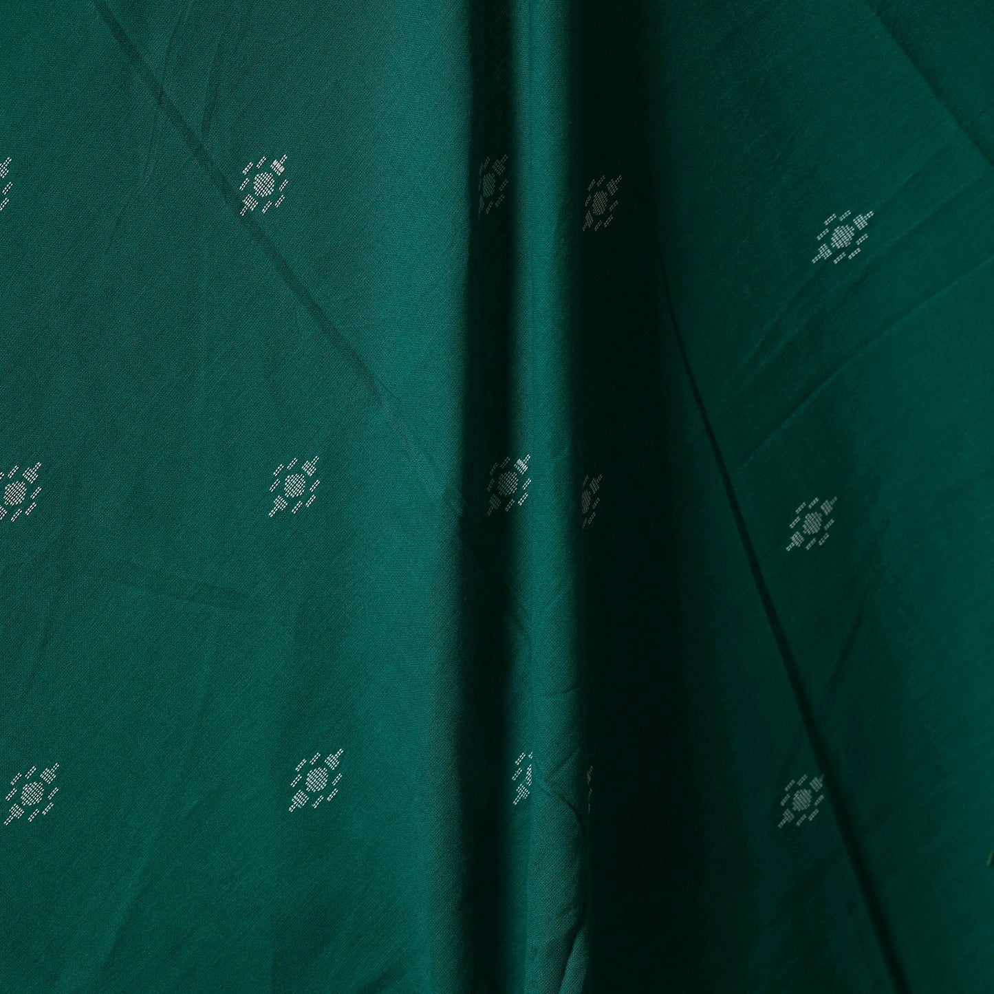 Green - prewashed cotton jacquard fabric 17 - handcrafted