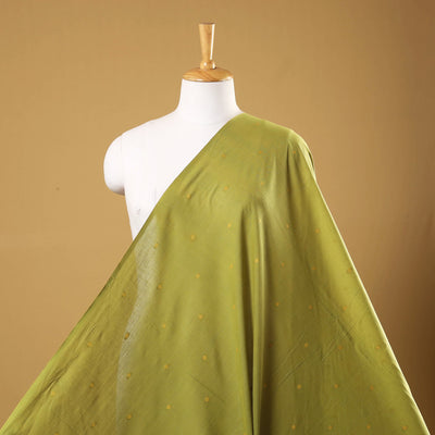Green Prewashed Cotton Jacquard Fabric