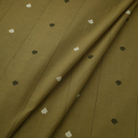 Green Prewashed Cotton Jacquard Fabric