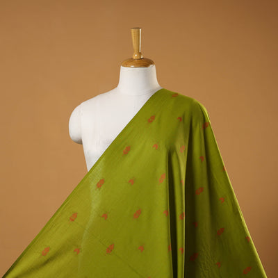 Green - prewashed cotton jacquard fabric 18 - handcrafted