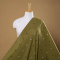 Green Prewashed Cotton Jacquard Fabric
