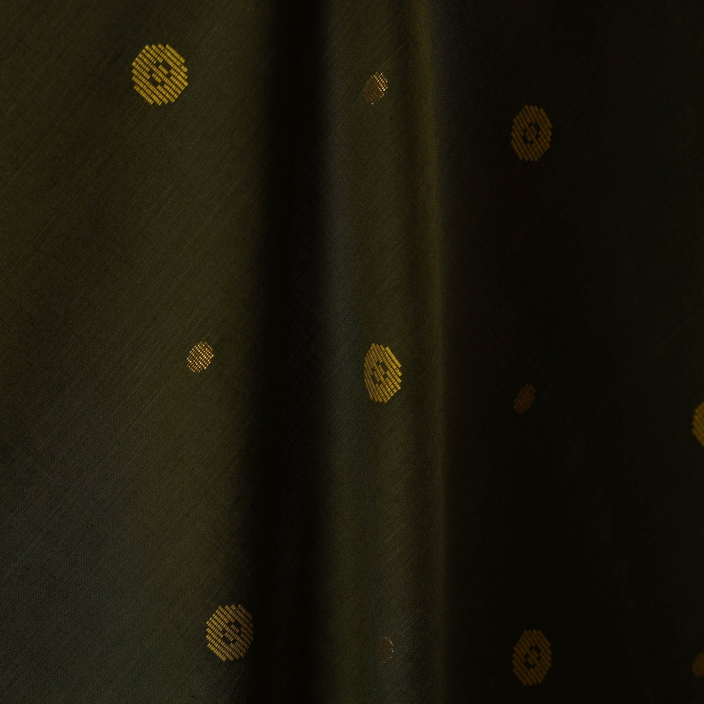 Green - prewashed cotton jacquard fabric 19 - handcrafted