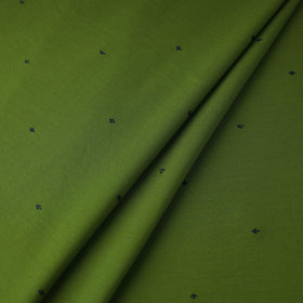 Green Prewashed Cotton Jacquard Fabric