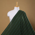 Green Prewashed Cotton Jacquard Fabric