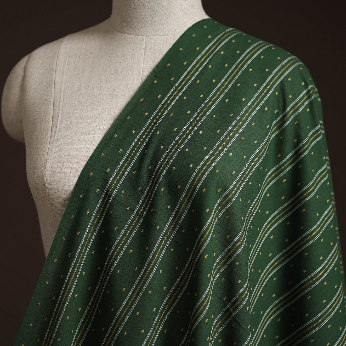 Prewashed cotton jacquard fabric 26 - handcrafted