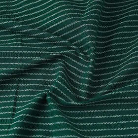 Buy Green Prewashed Cotton Jacquard Fabric