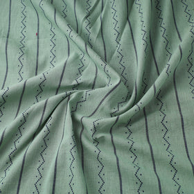 Green Prewashed Cotton Jacquard Fabric