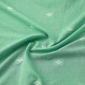 Buy Green Prewashed Cotton Jacquard Fabric