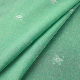 Buy Green Prewashed Cotton Jacquard Fabric