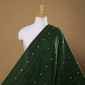 Green Prewashed Cotton Jacquard Fabric