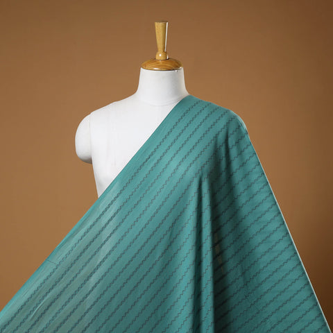 Green - prewashed cotton jacquard fabric 43 - handcrafted