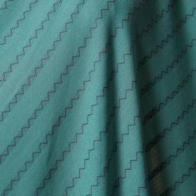 Green - prewashed cotton jacquard fabric 43 - handcrafted