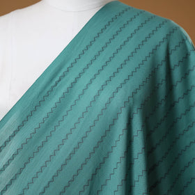 Green - prewashed cotton jacquard fabric 43 - handcrafted