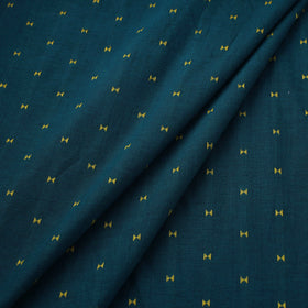 Green Prewashed Cotton Jacquard Fabric