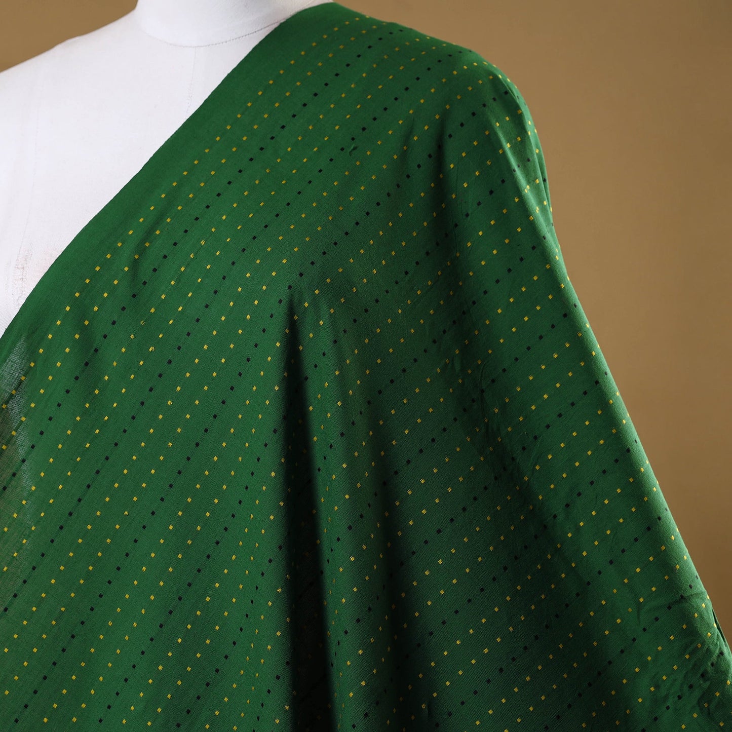 Green - prewashed cotton jacquard weave fabric 02