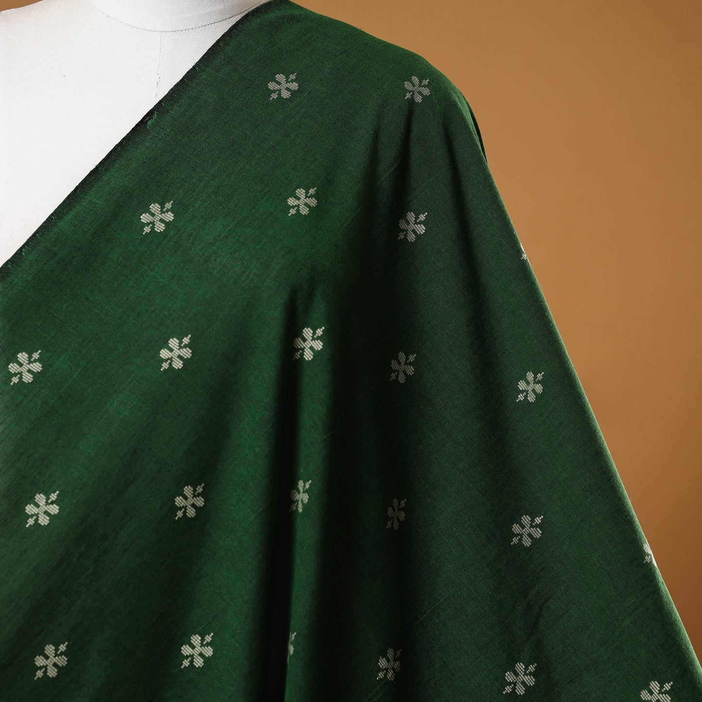 Green - prewashed cotton jacquard weave fabric 34