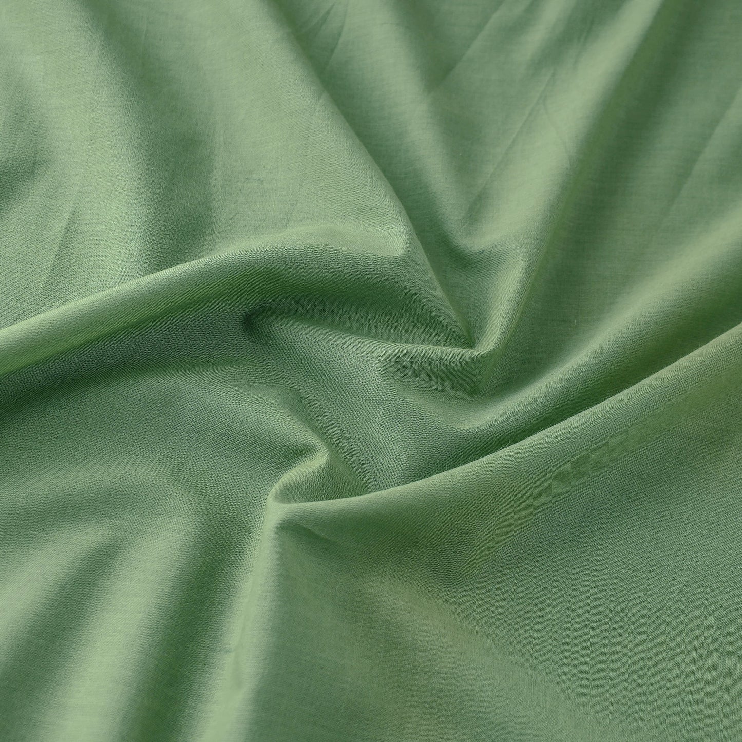  Green Prewashed Cotton Plain Fabric