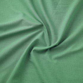 Green Prewashed Cotton Plain Fabric