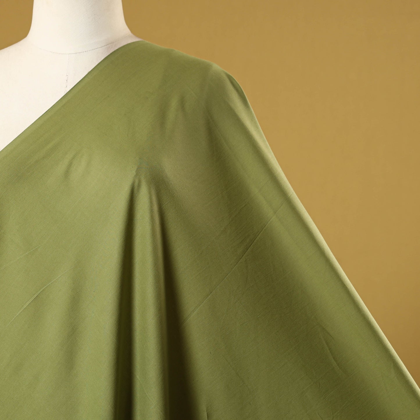 Green - prewashed cotton plain fabric 12 - handcrafted