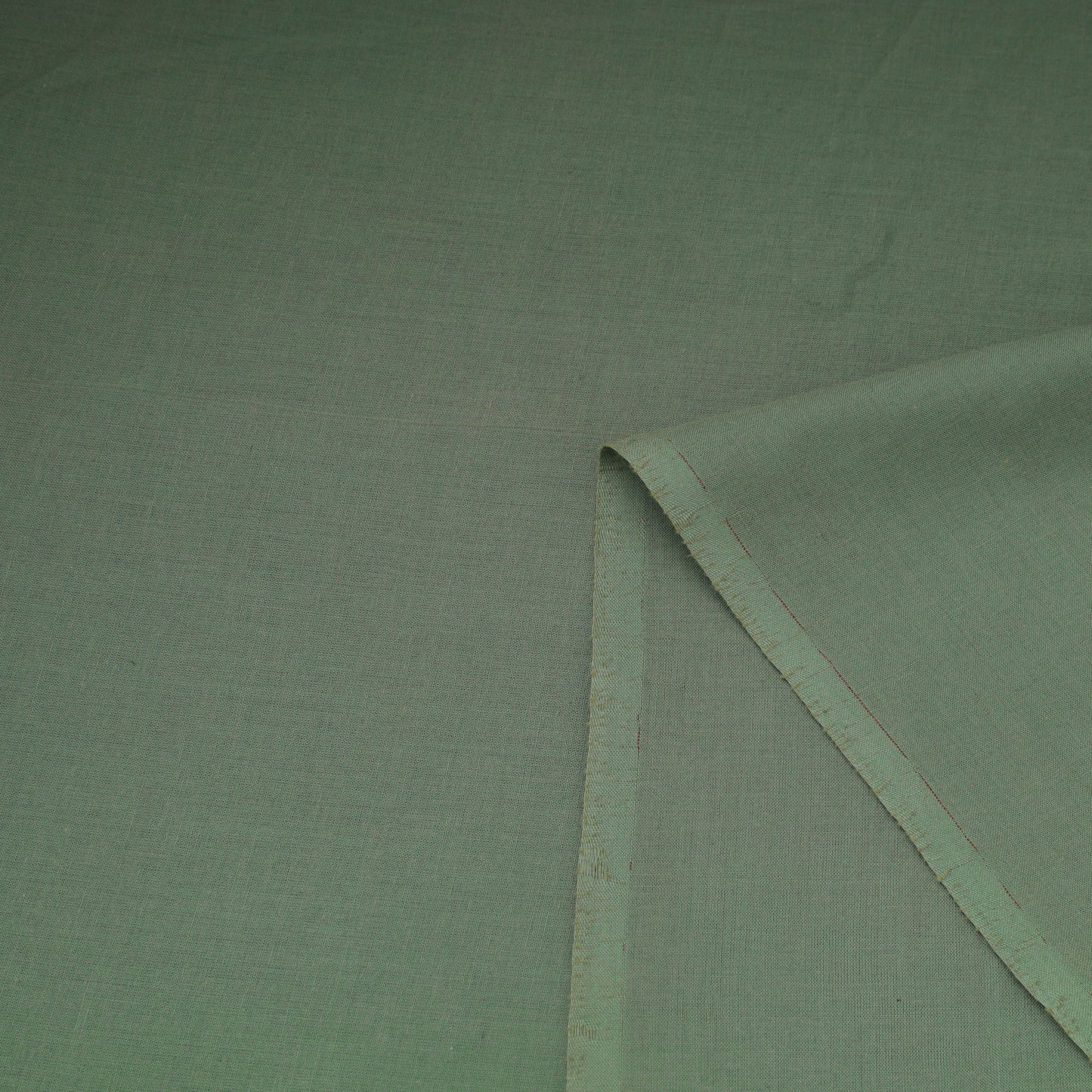 Green Prewashed Cotton Plain Fabric
