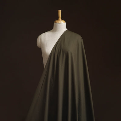 Green - prewashed dyed cotton plain fabric 19 - handcrafted