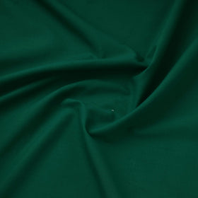 Green Prewashed Cotton Plain Fabric