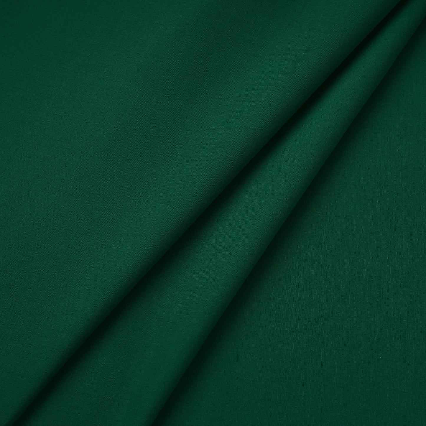 Green Prewashed Cotton Plain Fabric
