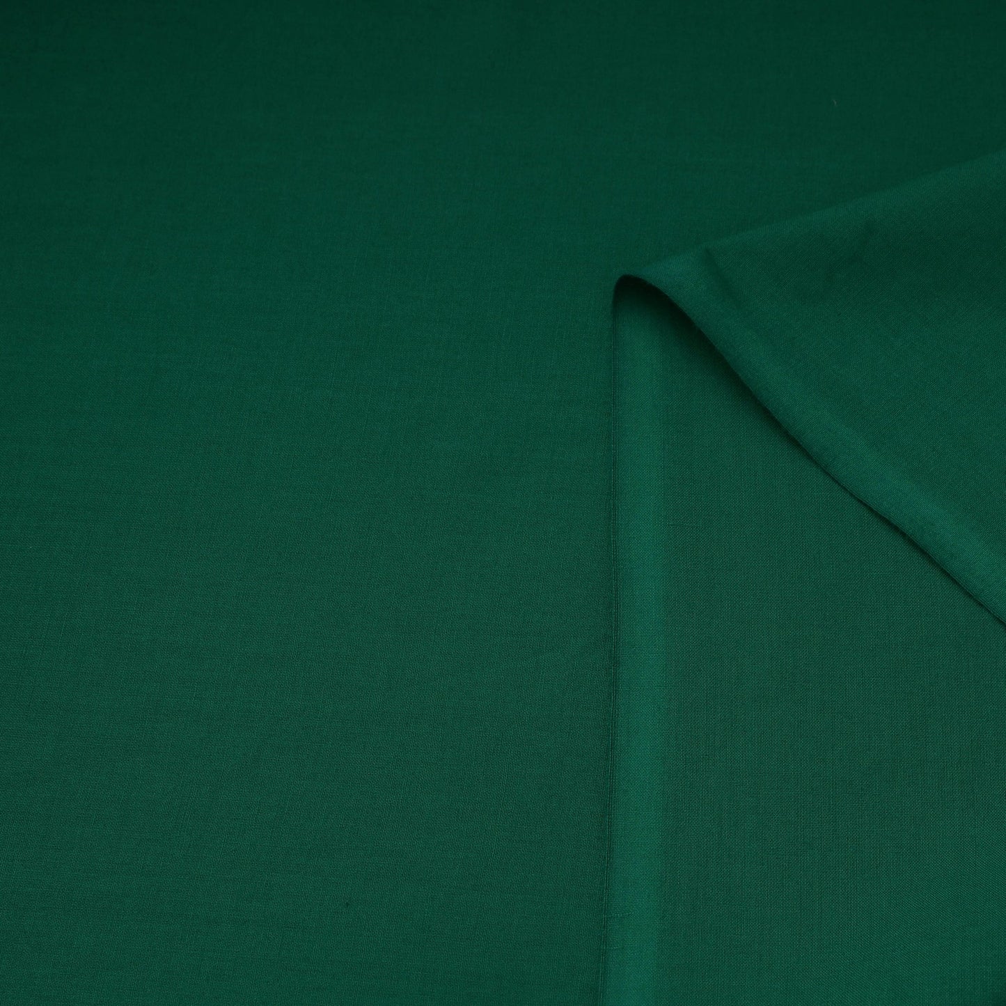 Green Prewashed Cotton Plain Fabric