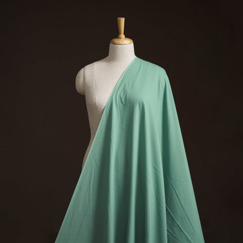 Green - prewashed dyed cotton plain fabric 56 - handcrafted