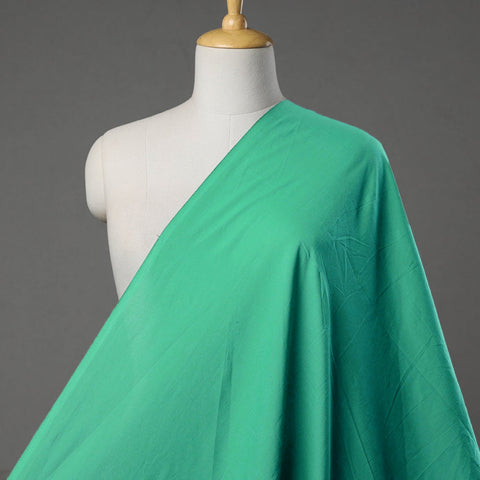  Green Prewashed Plain Cotton Fabric