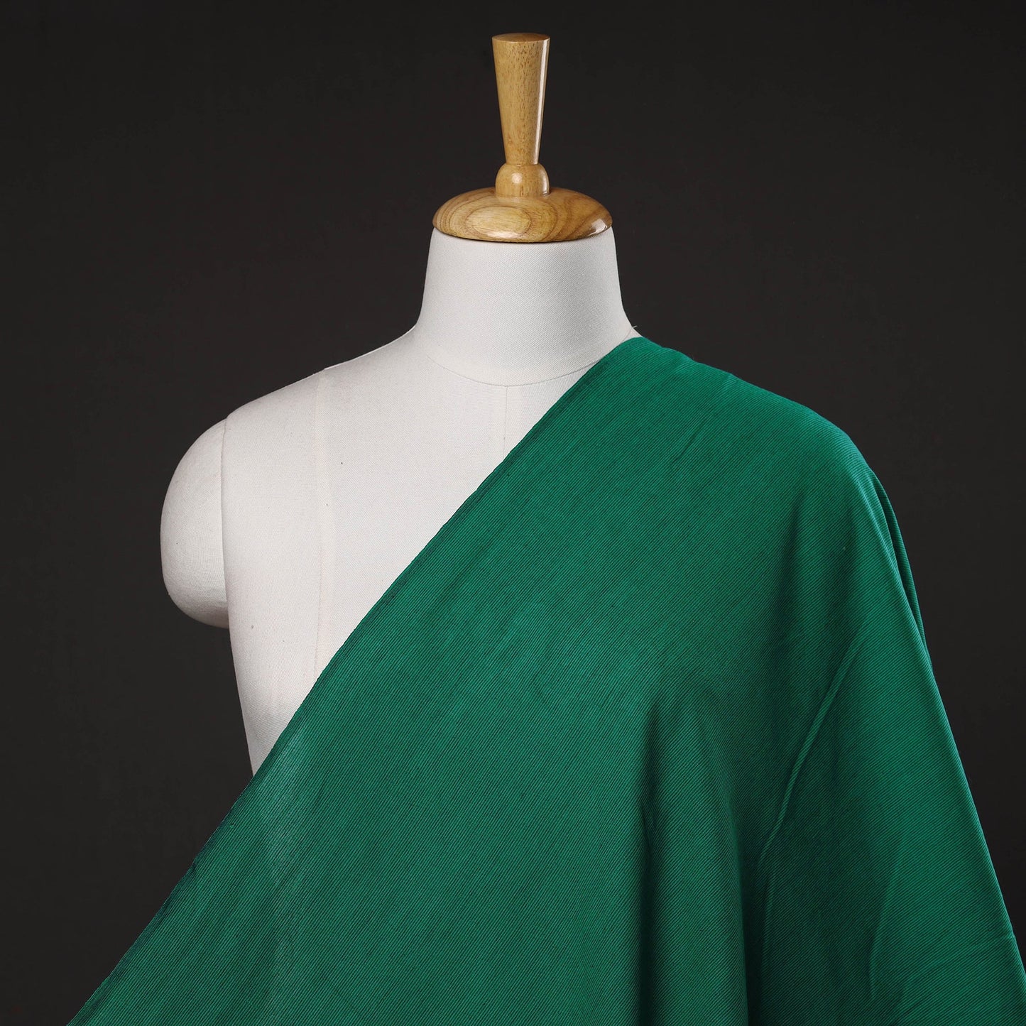 Green - prewashed plain dyed cotton fabric 03 - handcrafted