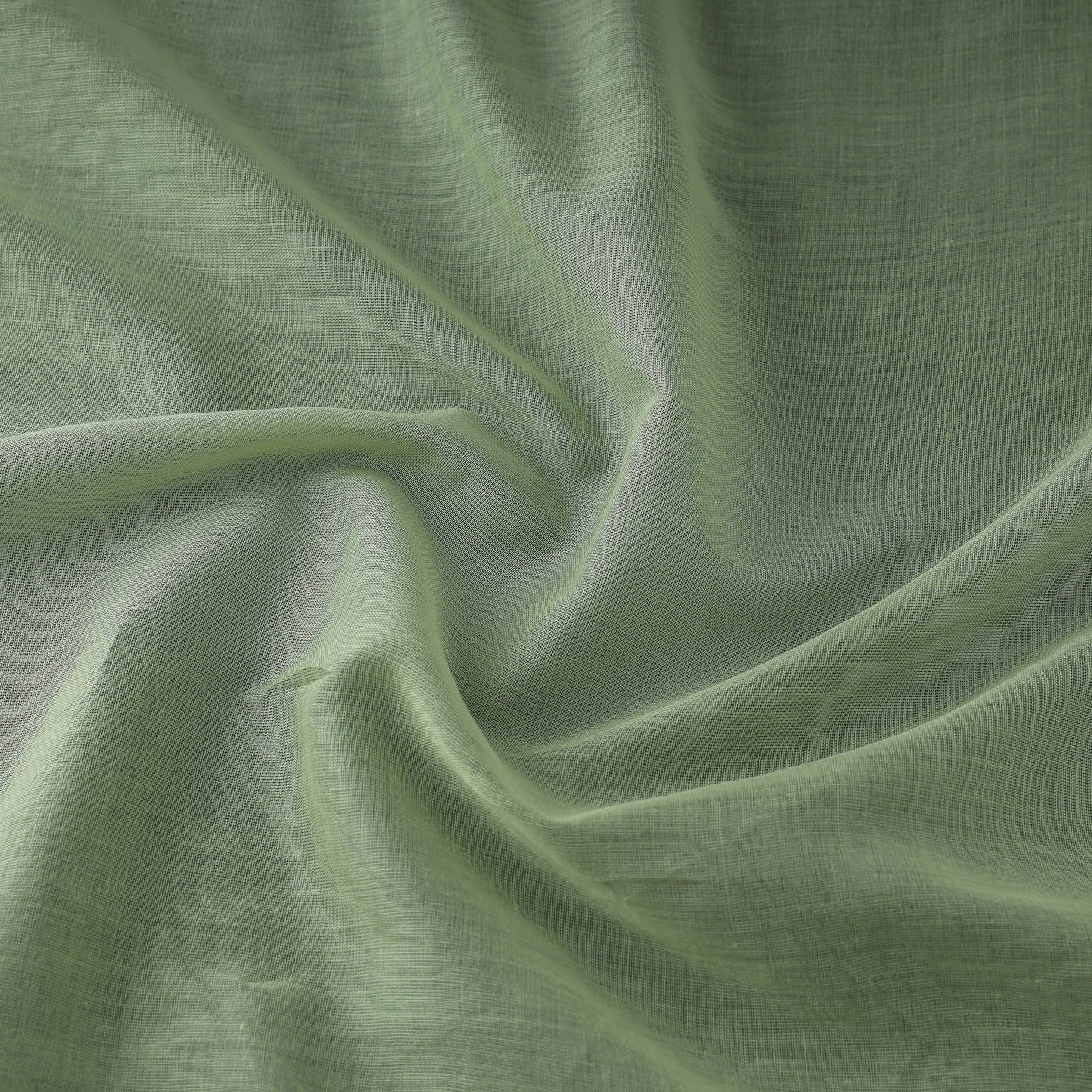Green - prewashed plain dyed cotton fabric 12 - handcrafted