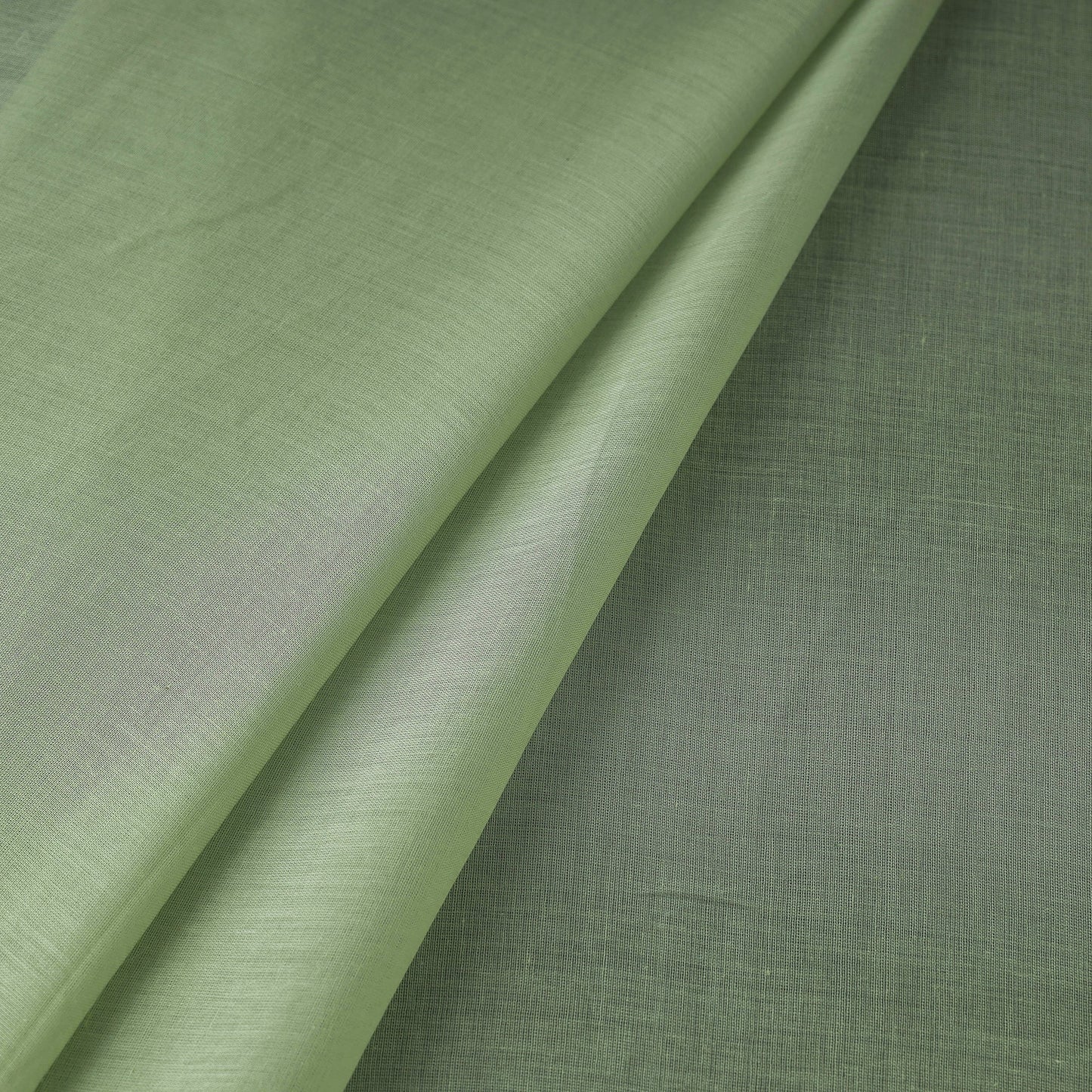 Green - prewashed plain dyed cotton fabric 12 - handcrafted