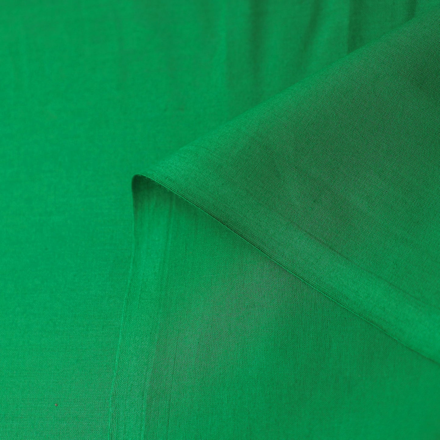Green - prewashed plain dyed cotton fabric 59 - handcrafted