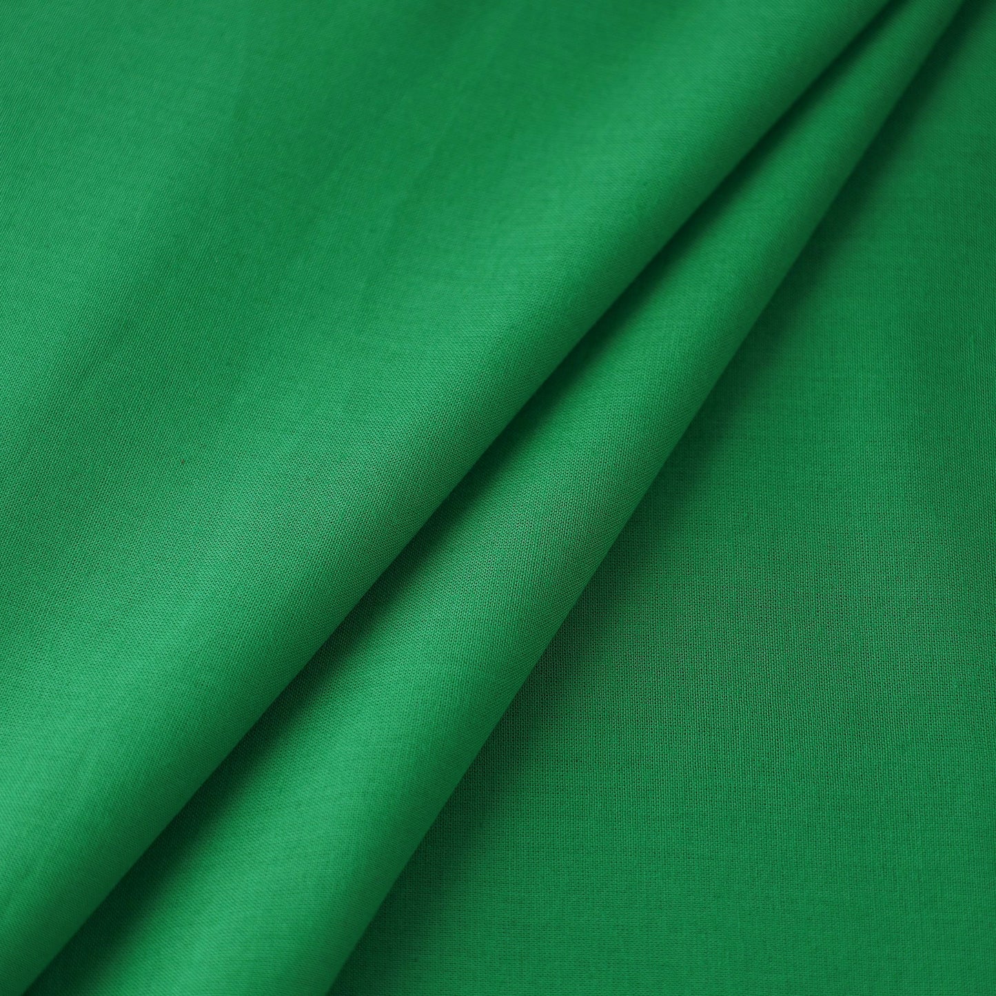 Green - prewashed plain dyed cotton fabric 59 - handcrafted